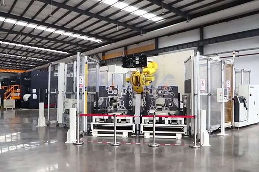 紡機關(guān)鍵部件FMS柔性加工生產(chǎn)線