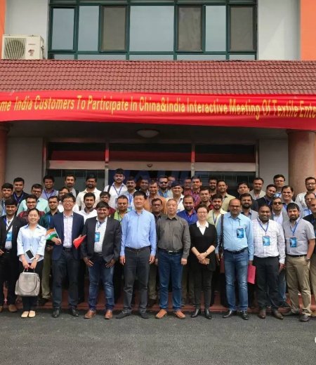 中印紡織交流（一） 牛了！30余家印度紡企中國考察，海佳把展會(huì)開到工廠里！
